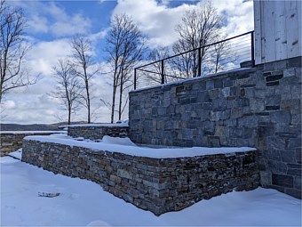 Bottom Wall - Quimby Mt Natural Wall, top Wall - Black River Mica Sq Rec